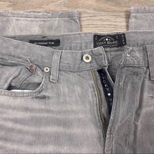 Lucky Brand Heritage Slim Jeans- Gray